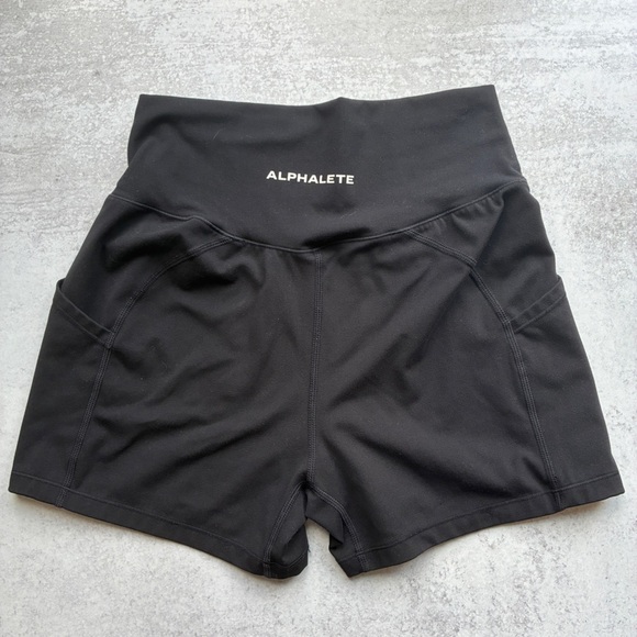 Alphalete Black Athletic Shorts Performance Fit - Picture 1 of 6